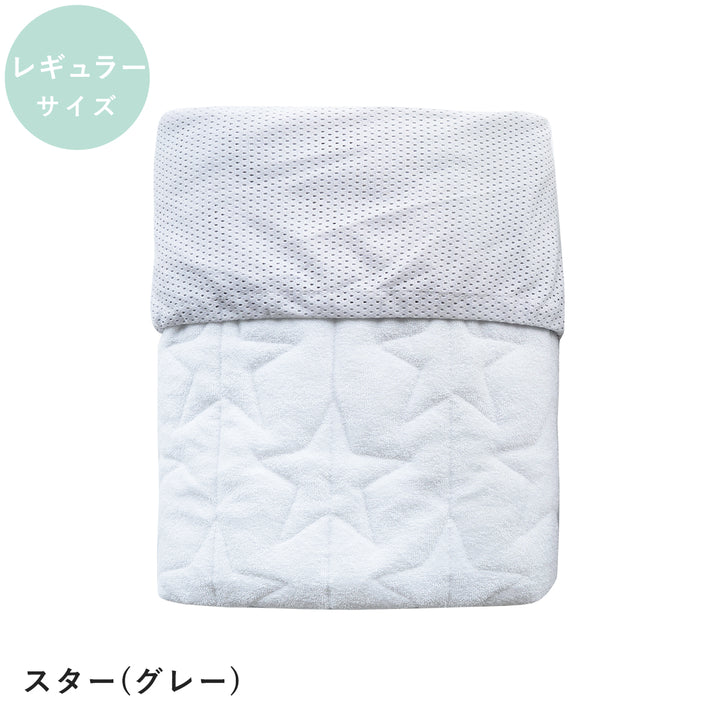 ベビー布団 ミニ布団 防水・キルト・シーツ1枚3役 パイル トリプルフィットシーツ レギュラーサイズ ミニサイズ