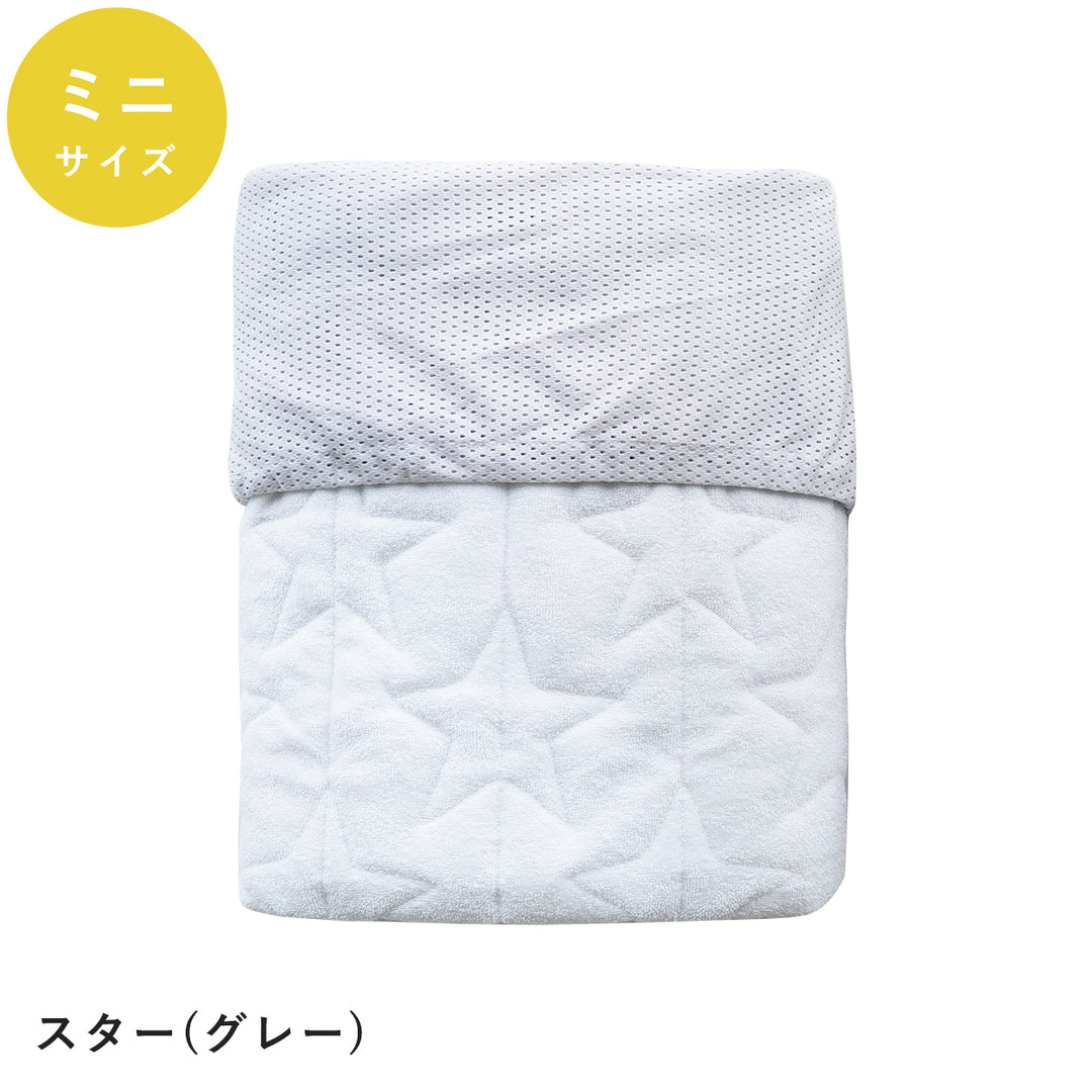 ベビー布団 ミニ布団 防水・キルト・シーツ1枚3役 パイル トリプルフィットシーツ レギュラーサイズ ミニサイズ