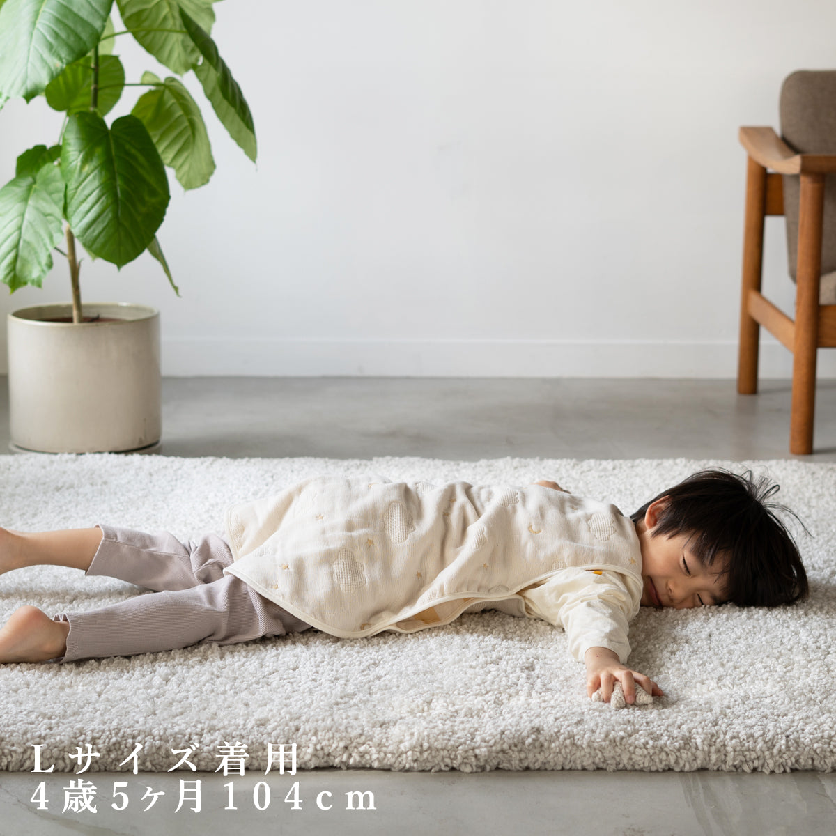 ふっくら6重ガーゼ スリーパー S・M・Lサイズ【日本製】 – サンデシカ