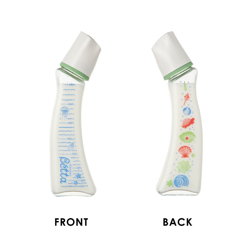 Betta ドクターベッタ 哺乳びん ブレイン スリム 280ml 30周年限定 耐熱 ガラス製 Pearl